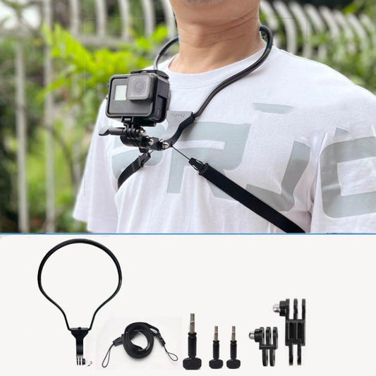TUYU Camera Neck Holder Mobile Phone Chest Strap Mount For Video Shooting//POV, Spec: Standard (Black) by buy2fix