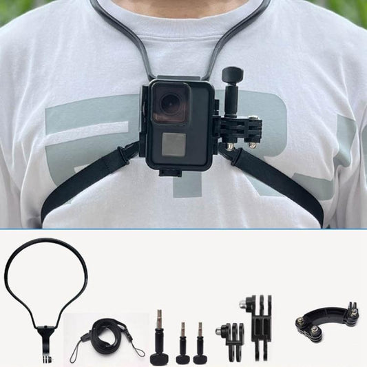 TUYU Camera Neck Holder Mobile Phone Chest Strap Mount For Video Shooting//POV, Spec: Vertical Shooting (Black) by buy2fix