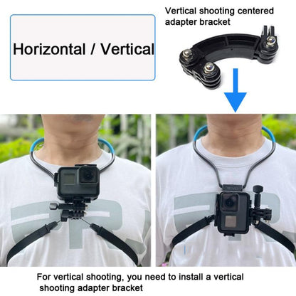 TUYU Camera Neck Holder Mobile Phone Chest Strap Mount For Video Shooting//POV, Spec: With Phone Clip (Black) by buy2fix