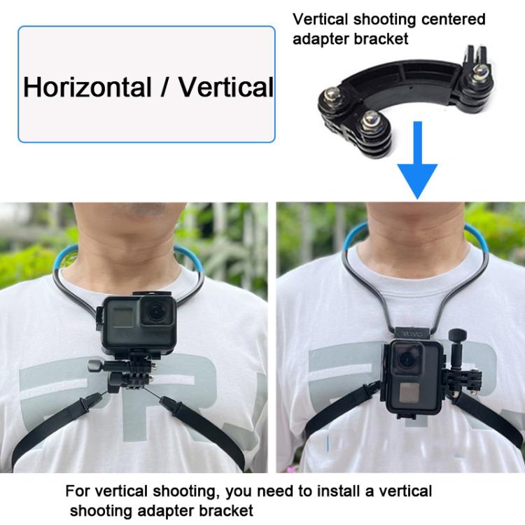 TUYU Camera Neck Holder Mobile Phone Chest Strap Mount For Video Shooting//POV, Spec: Vertical Shooting (Blue) by buy2fix