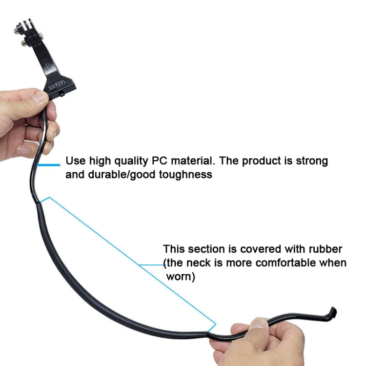 TUYU Camera Neck Holder Mobile Phone Chest Strap Mount For Video Shooting//POV, Spec: With Phone Clip (Black) by buy2fix