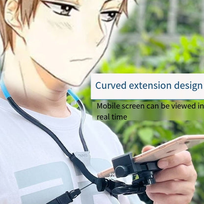 TUYU Camera Neck Holder Mobile Phone Chest Strap Mount For Video Shooting//POV, Spec: With Phone Clip (Black) by buy2fix