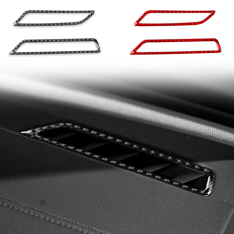 For Volkswagen Sagitar 2019-2023 2pcs /Set Left-Hand Drive Instrument Air Outlet Sticker(Black) - Car Interior Mouldings by buy2fix | Online Shopping UK | buy2fix