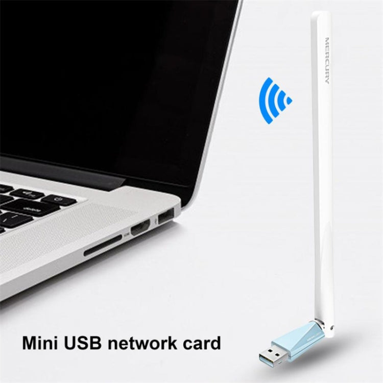 MERCURY MW150UH Mini USB Wireless Network Card Desktop Computer Laptop Wifi Receiver - USB Network Adapter by MERCURY | Online Shopping UK | buy2fix