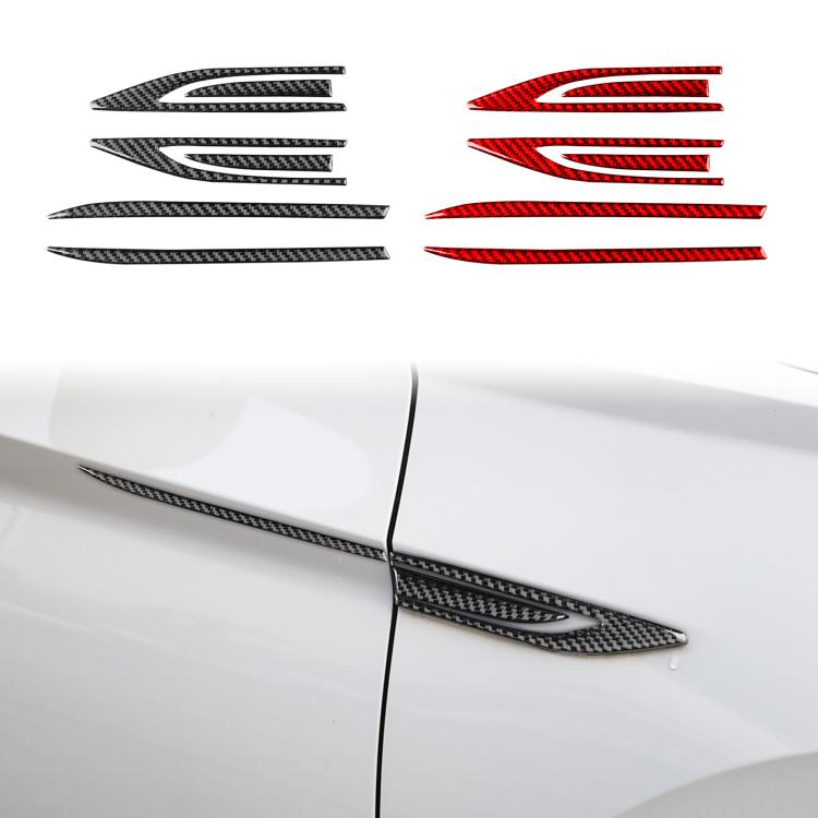 For Volkswagen Sagitar 2019-2023 6pcs /Set Left-hand Drive Fender Sticker(Black) - Car Interior Mouldings by buy2fix | Online Shopping UK | buy2fix
