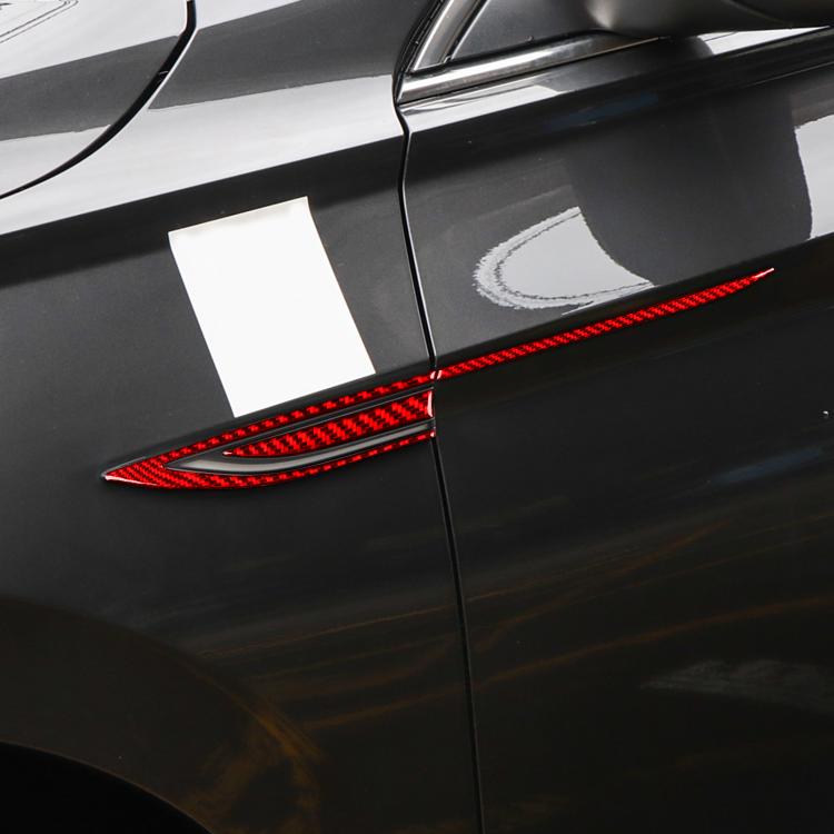 For Volkswagen Sagitar 2019-2023 6pcs /Set Left-hand Drive Fender Sticker(Black) - Car Interior Mouldings by buy2fix | Online Shopping UK | buy2fix