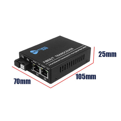 NESTONG 100M Single-Mode Fiber Optic Transceiver POE Photoelectric Converter,CN Plug - Fiber Receiver by NESTONG | Online Shopping UK | buy2fix