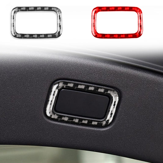 For Jaguar F-TYPE 2013+ Left And Right Drive Universal Trunk Button Sticker(Red) by buy2fix