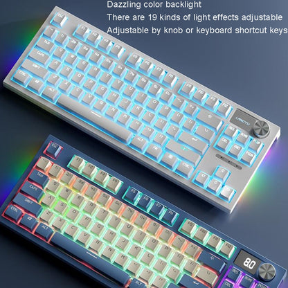 LANGTU LT84 Mechanical Luminous Keyboard, Style: Wired Single-mode Silver Gray Shaft (Dawn) - Wired Keyboard by LANGTU | Online Shopping UK | buy2fix