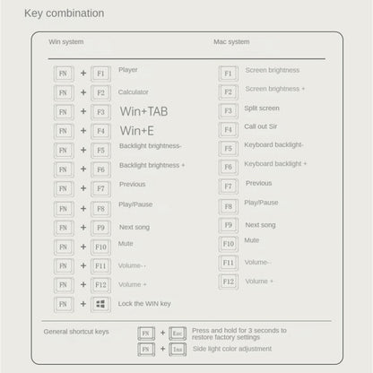 LANGTU LT84 Mechanical Luminous Keyboard, Style: Wired Single-mode Silver Gray Shaft (Dawn) - Wired Keyboard by LANGTU | Online Shopping UK | buy2fix