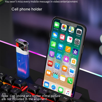 K-Snake Mechanical Feel Keyboard Mouse Kit USB Wired 104 Keycaps Computer Keyboard, Style: Single Keyboard (Black) by K-Snake