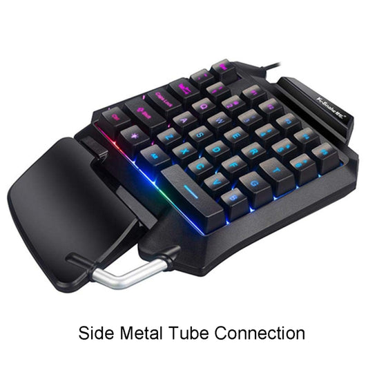 K-Snake G92 Single Small Keyboard Mobile Games Luminous Robotic Machine Sensory Game Keyboard(Black) by K-Snake