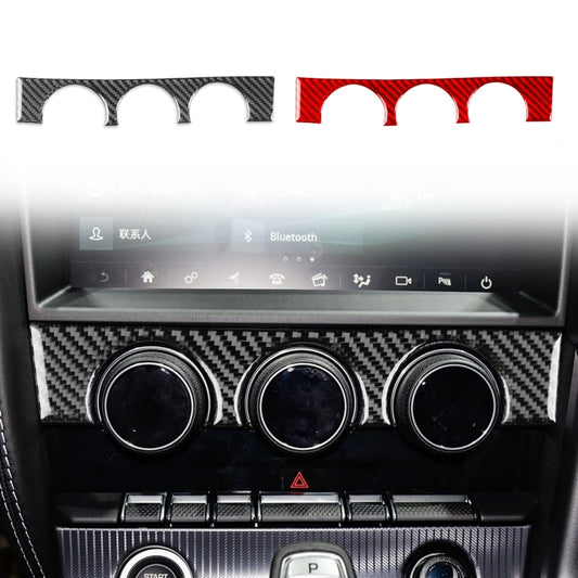 For Jaguar F-TYPE 2013+ Left and Right Drive Universal Air Conditioner Knob Decorative Sticker(Red) by buy2fix