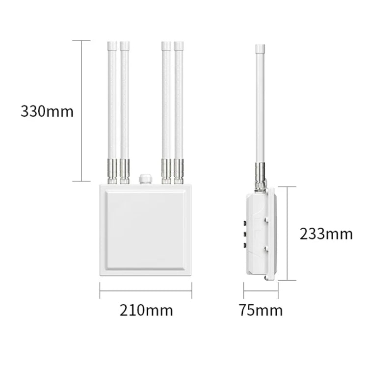 COMFAST CF-WA820 1200Mbps 2.4G & 5G Outdoor AP High Power Wireless Access Point(UK Plug) - Broadband Amplifiers by COMFAST | Online Shopping UK | buy2fix