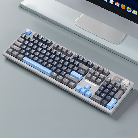 LANGTU LT104 Mechanical Keyboard Backlight Display Flexible DIY Keyboard, Style: Wireless Tri-mode RGB (Iron Gray) - Wireless Keyboard by LANGTU | Online Shopping UK | buy2fix