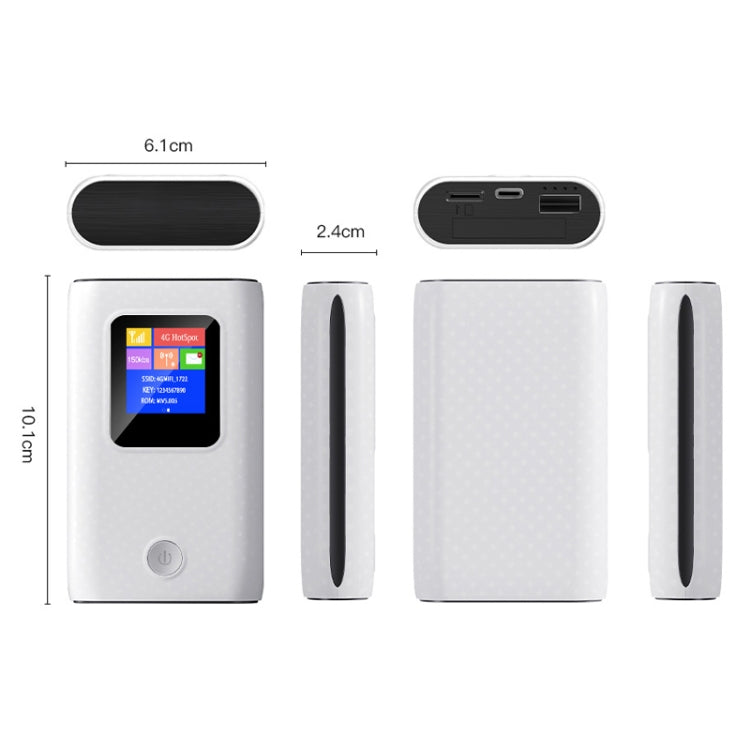 MF905C Asia 4G LTE WIFI Router Portable 6000mAh Charging Treasure Wireless Hotspot 150Mbps Pocket Mobile Modem - Wireless Routers by buy2fix | Online Shopping UK | buy2fix