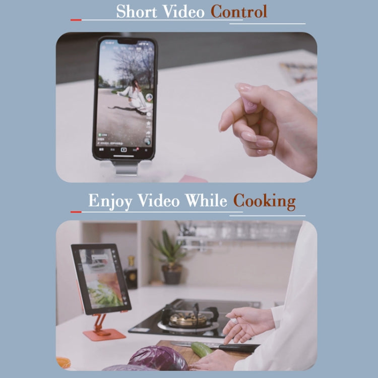 Mobile Phone Bluetooth Fingertip Remote Control Ring With Charging Compartment(Cherry Pink) - Phone Remote Control by buy2fix | Online Shopping UK | buy2fix