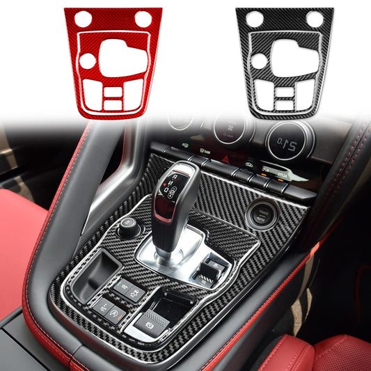 For Jaguar F-TYPE 2013+ 2pcs/ Set Panel Gear Position Decorative Sticker, Size: Right-hand Drive(Black) by buy2fix