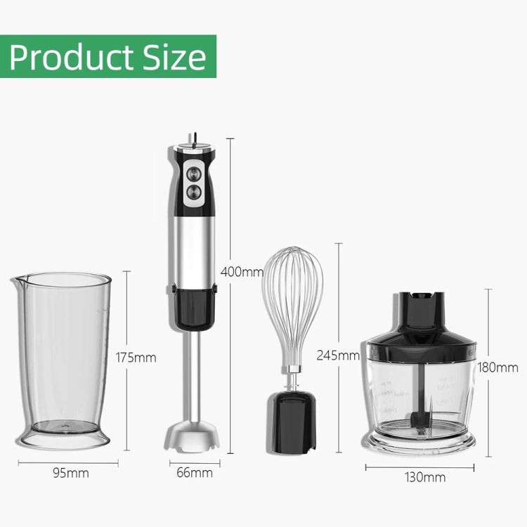 6-in-1 600W Multifunctional Electric Blender Stainless Steel Food Cooking Stick US Plug by buy2fix