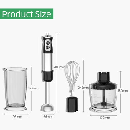 6-in-1 600W Multifunctional Electric Blender Stainless Steel Food Cooking Stick US Plug by buy2fix