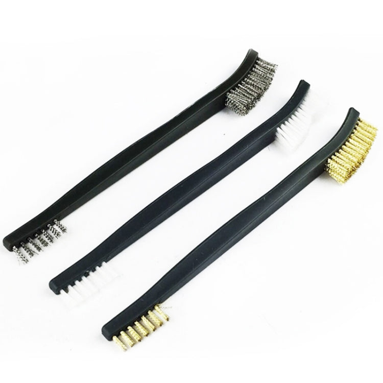 Double-end Steel Wire Pipe Brush Scratch Brush for Detailing Cleaning Welding Slag and Rust - Sponges, Cloths & Brushes by buy2fix | Online Shopping UK | buy2fix