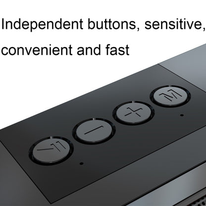 RGB Colorful Lighting Effect Desktop Long USB Wireless Bluetooth Speaker(Black) - Desktop Speaker by buy2fix | Online Shopping UK | buy2fix