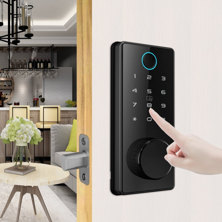 C87 Automatic Fingerprint Lock Entry Door Password Smart Lock(Black) by buy2fix