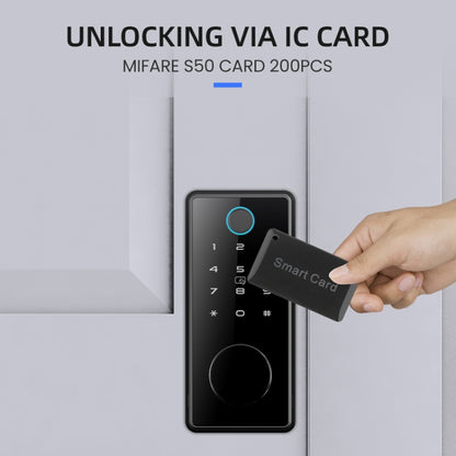 C87 Automatic Fingerprint Lock Entry Door Password Smart Lock(Black) by buy2fix