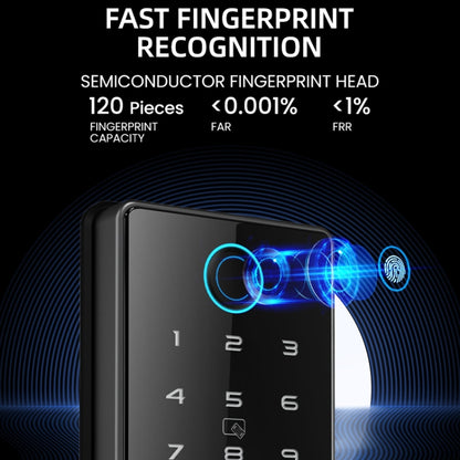 C87 Automatic Fingerprint Lock Entry Door Password Smart Lock(Black) by buy2fix