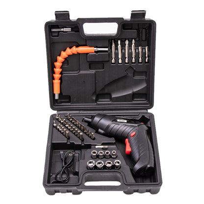 HILDA 47pcs /Set Multi-Function Li-Ion Screwdriver Mini Screwdriver(Black) - Screws by HILDA | Online Shopping UK | buy2fix