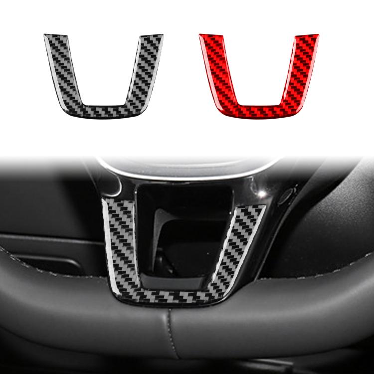 For Volkswagen Sagitar 2019-2023 Left-hand Drive Steering Wheel Chin Decoration Sticker(Black) - Car Interior Mouldings by buy2fix | Online Shopping UK | buy2fix