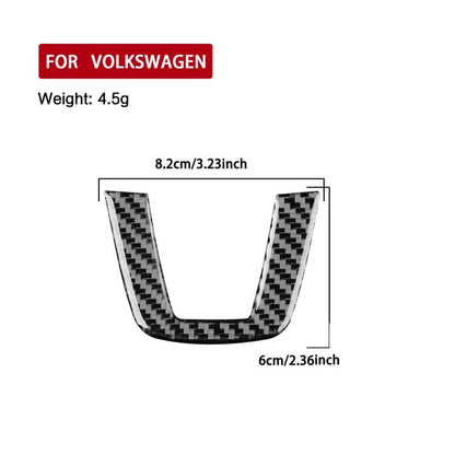 For Volkswagen Sagitar 2019-2023 Left-hand Drive Steering Wheel Chin Decoration Sticker(Black) - Car Interior Mouldings by buy2fix | Online Shopping UK | buy2fix