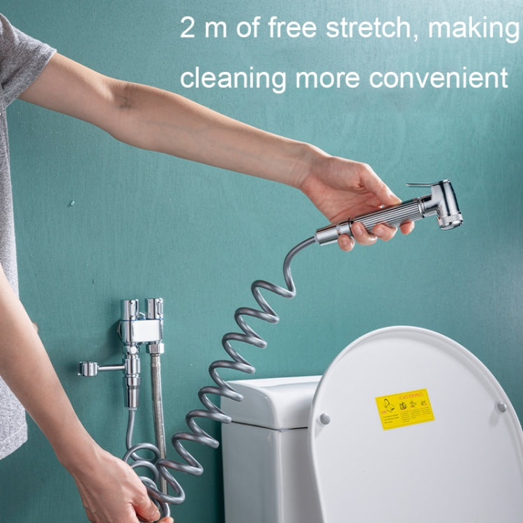 Toilet Mate Booster Flusher Toilet Cleaning Shower Set, Specification: Black Copper Model - Shower Head by buy2fix | Online Shopping UK | buy2fix