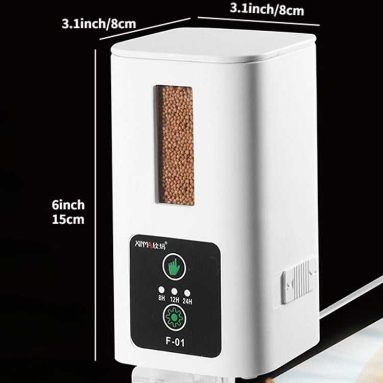 XINMA F-01 400ml Fish Tank Automatic Feeding Device Aquarium Intelligente Timing High-capacity Fish Feeder - Feeders by XINMA | Online Shopping UK | buy2fix