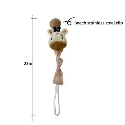 Animal Head Pacifier Chain Newborn Pacifier Clip, Style: Dog - Cups & Silicone Nipple by buy2fix | Online Shopping UK | buy2fix