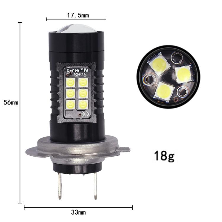 1pair Automotive High-power LED White Light Fog Lamp(H7) - Fog / Driving Lights by buy2fix | Online Shopping UK | buy2fix