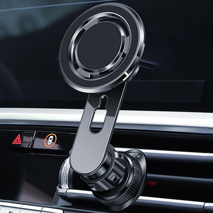 720 Degree Rotating Air Outlet Car Phone Holder Universal Magnetic Navigation Bracket(Gun-color) - Universal Car Holders by buy2fix | Online Shopping UK | buy2fix