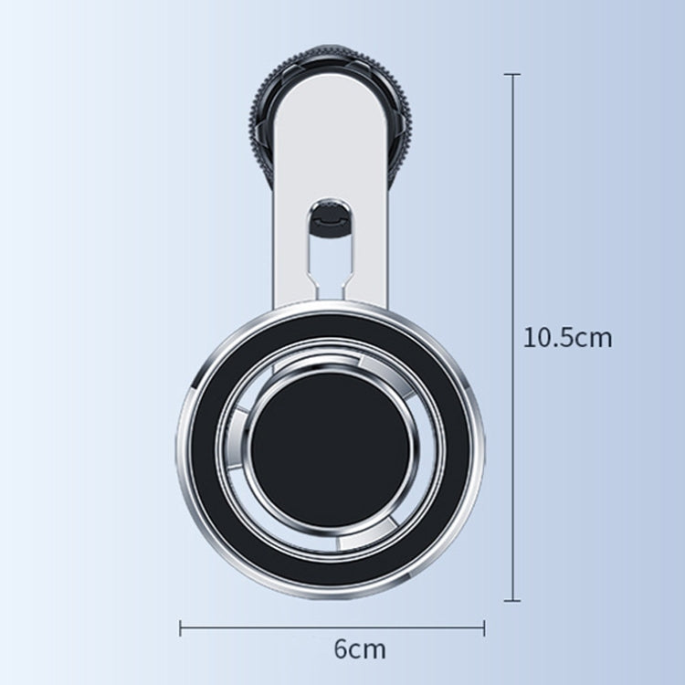 720 Degree Rotating Air Outlet Car Phone Holder Universal Magnetic Navigation Bracket(Gun-color) - Universal Car Holders by buy2fix | Online Shopping UK | buy2fix