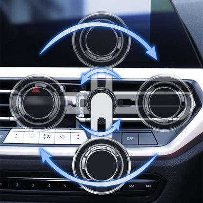 720 Degree Rotating Air Outlet Car Phone Holder Universal Magnetic Navigation Bracket(Gun-color) - Universal Car Holders by buy2fix | Online Shopping UK | buy2fix
