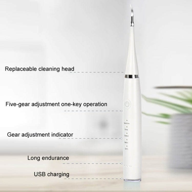 6 In 1 Electric Dental Scaler Calculus Removal Teeth Cleaning Set, Color: White Basic - Oral Irrigators by buy2fix | Online Shopping UK | buy2fix