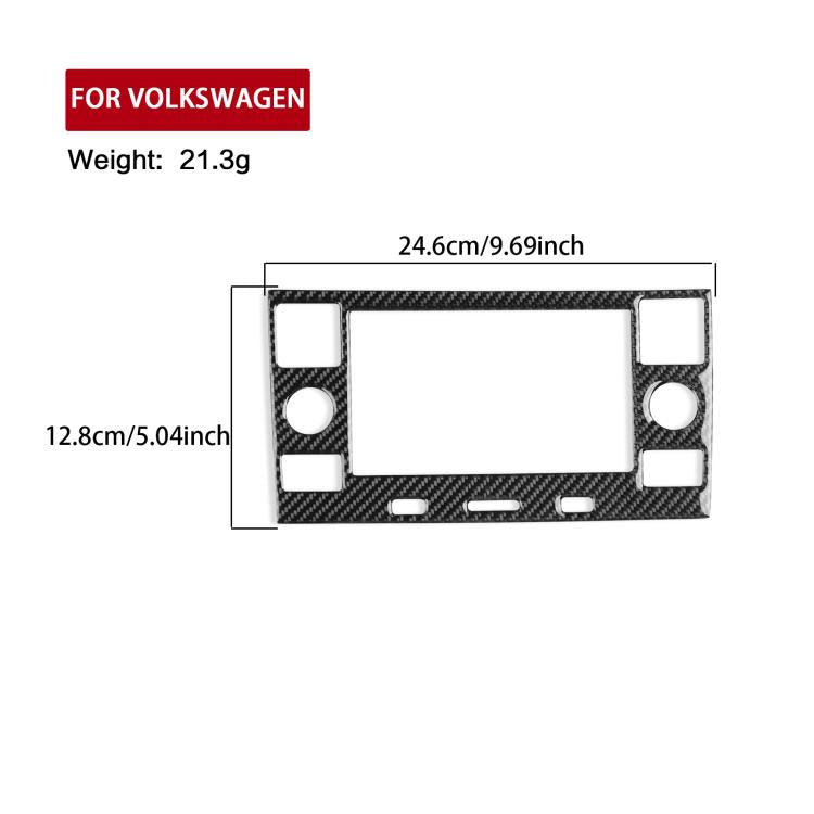 For Volkswagen Sagitar 2019-2023 Left-hand Drive Multimedia Panel Sticker(Black) - Car Interior Mouldings by buy2fix | Online Shopping UK | buy2fix