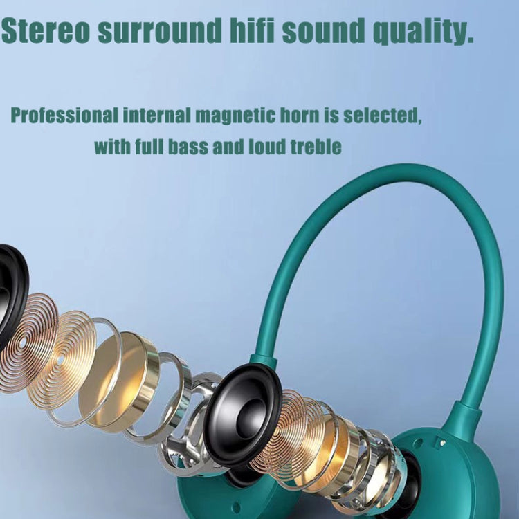 ROCKMIA  EBS-906 Neckband Bluetooth Speaker Waterproof Music Player Built-in Microphone(Grey) - Mini Speaker by ROCKMIA | Online Shopping UK | buy2fix