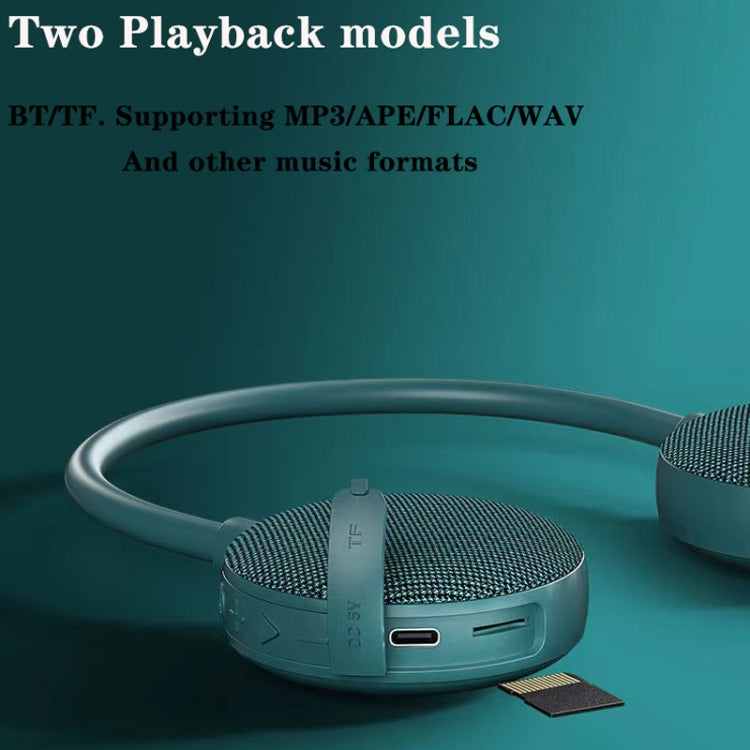 ROCKMIA  EBS-906 Neckband Bluetooth Speaker Waterproof Music Player Built-in Microphone(Grey) - Mini Speaker by ROCKMIA | Online Shopping UK | buy2fix