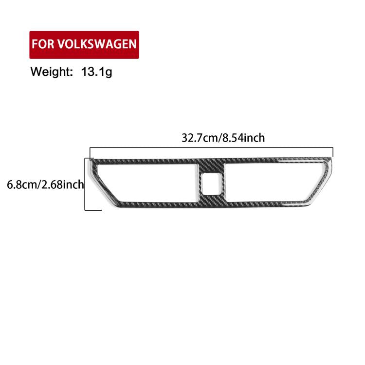 For Volkswagen Sagitar 2019-2023 B Model Left-hand Drive Center Console Air Outlet Sticker(Black) - Car Interior Mouldings by buy2fix | Online Shopping UK | buy2fix