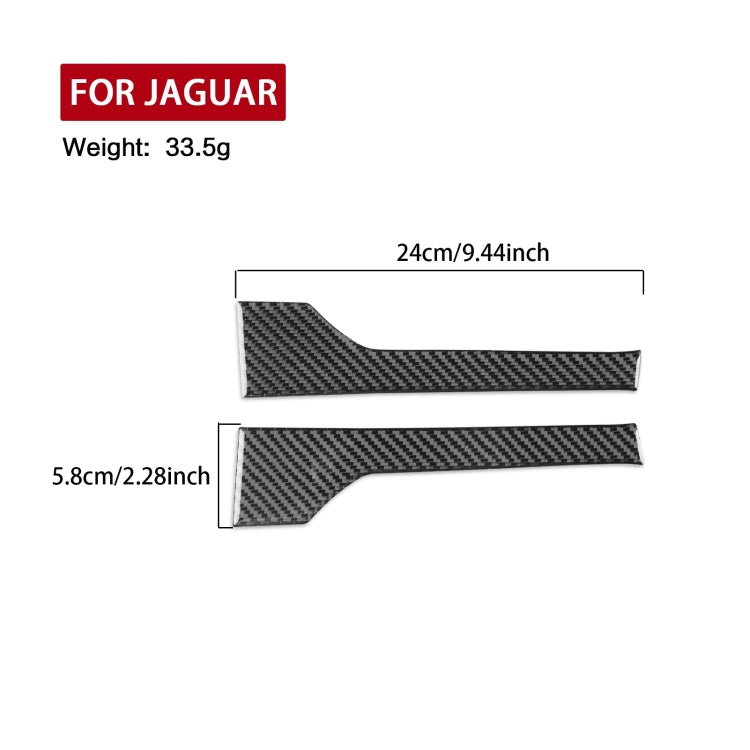 For Jaguar F-TYPE 2013+ Left And Right Drive Universal Door Side Panel Sticker(Black) by buy2fix