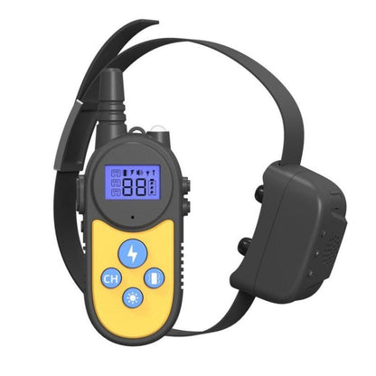 1000m Remote Control Intercom Dog Trainer Electric Shock Vibration Stop Barker(Yellow) - Training Aids by buy2fix | Online Shopping UK | buy2fix