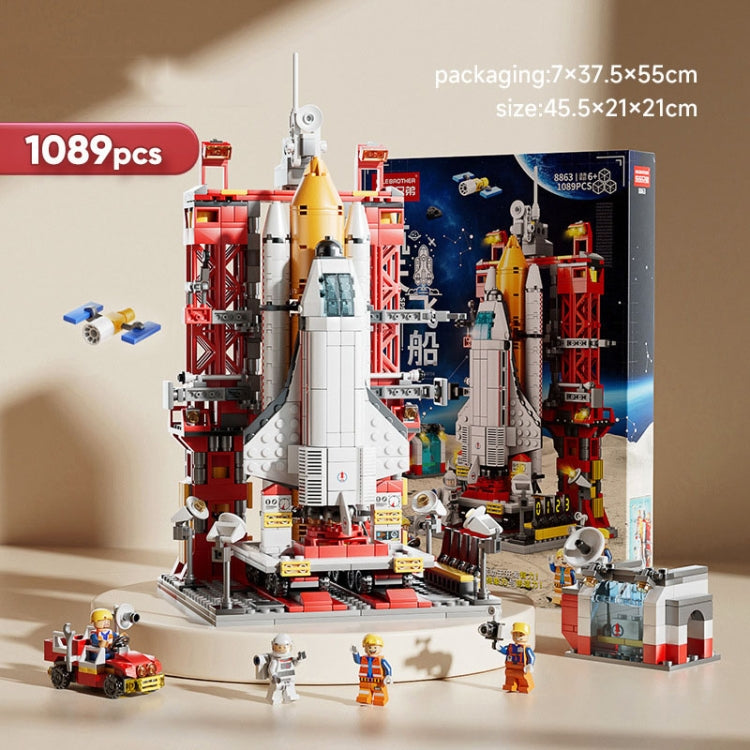 LELE BROTHER 1059 Granules Children Assembling Educational Spaceship Model Toys Building Blocks - Building Blocks by buy2fix | Online Shopping UK | buy2fix