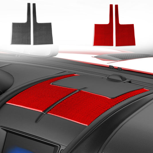 For Jaguar F-TYPE 2013+ Left And Right Drive Universal Instrument Center Air Vent Sticker(Black) by buy2fix