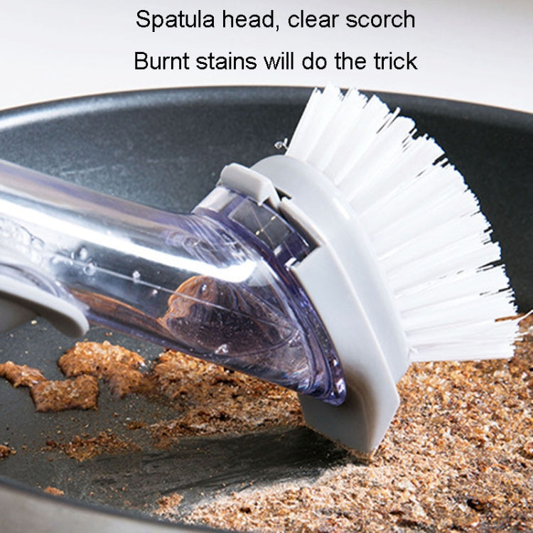 Kitchen Long Handle Automatic Liquid Filling Non-Stick Pan Scrubber Brush Cleaning Brush, Style: Brush - Cleaning Tools by buy2fix | Online Shopping UK | buy2fix