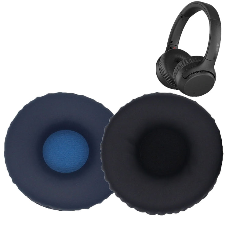 2pcs For Sony WH-XB700 Headphone Sponge Leather Case Earmuff Protective Cover(Navy Blue) - Earmuff & Pad by buy2fix | Online Shopping UK | buy2fix
